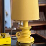 Yellow bedside lamp