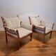 2 Genius easy chairs by Illum Wikkelsø for C.F.C. Silkeborg