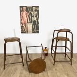 Vintage chemistry top stool