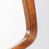 Vintage triangular wall mirror 70s in italian design wood