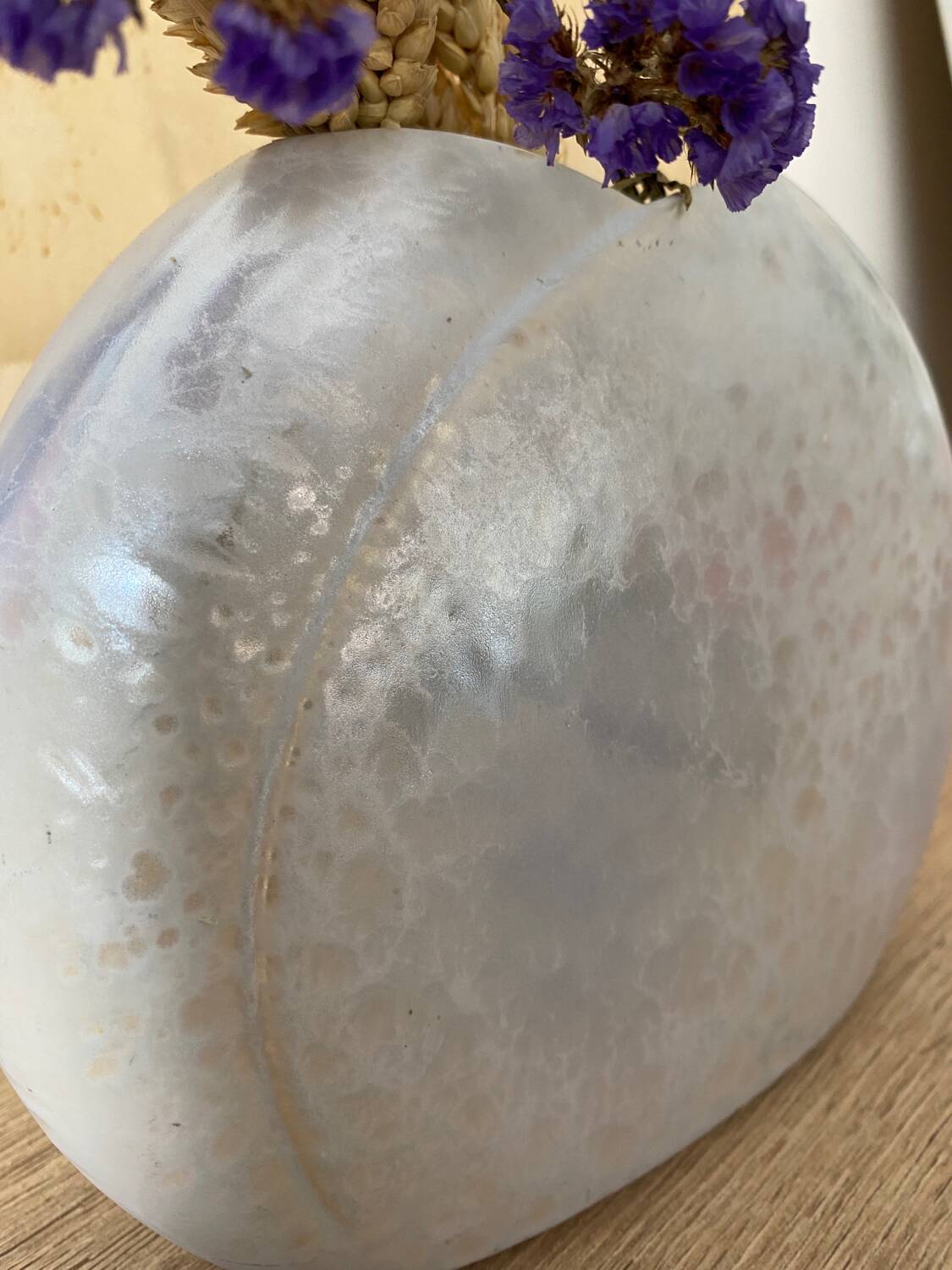 West Germany iridescent vase