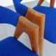 Set of Compass Chairs in Teak and Kvadrat Hallingdal 65 by Kai Kristiansen for Schou Andersen, 1960s
