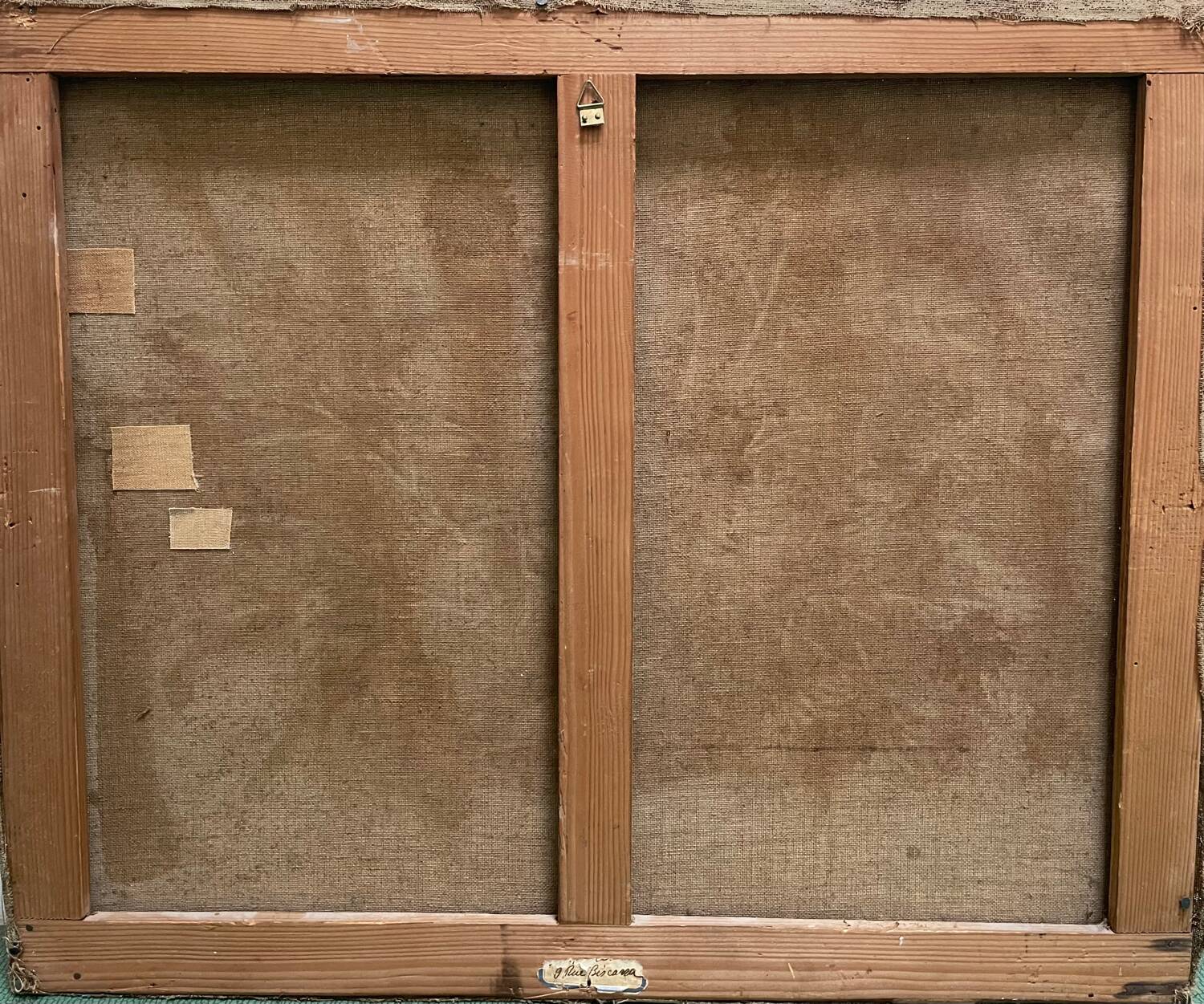 Still life painting with mimosa in the spirit of Kisling