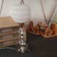 Vintage glass table lamp