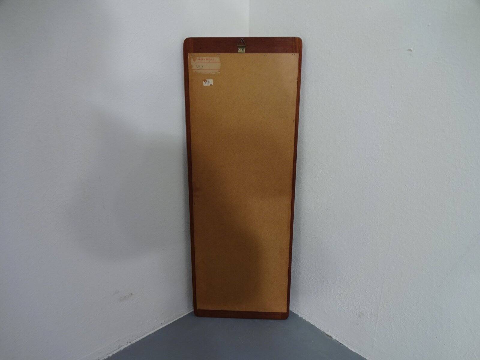 Small Danish Teak Mirror from Jansen Spejle, 1960s