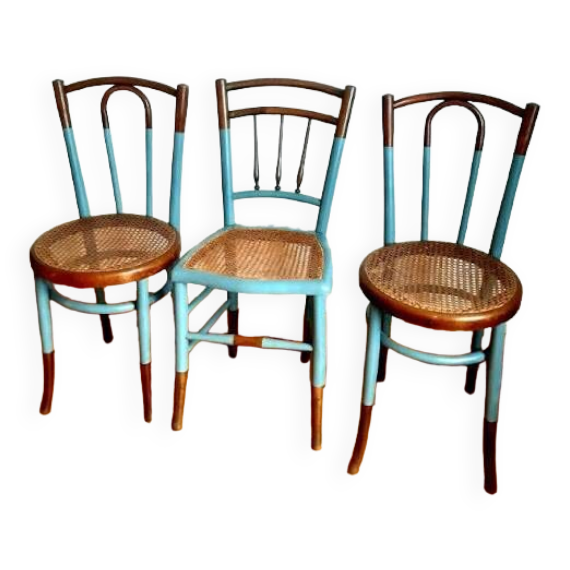 Three bentwood bistro chairs, circa 1950