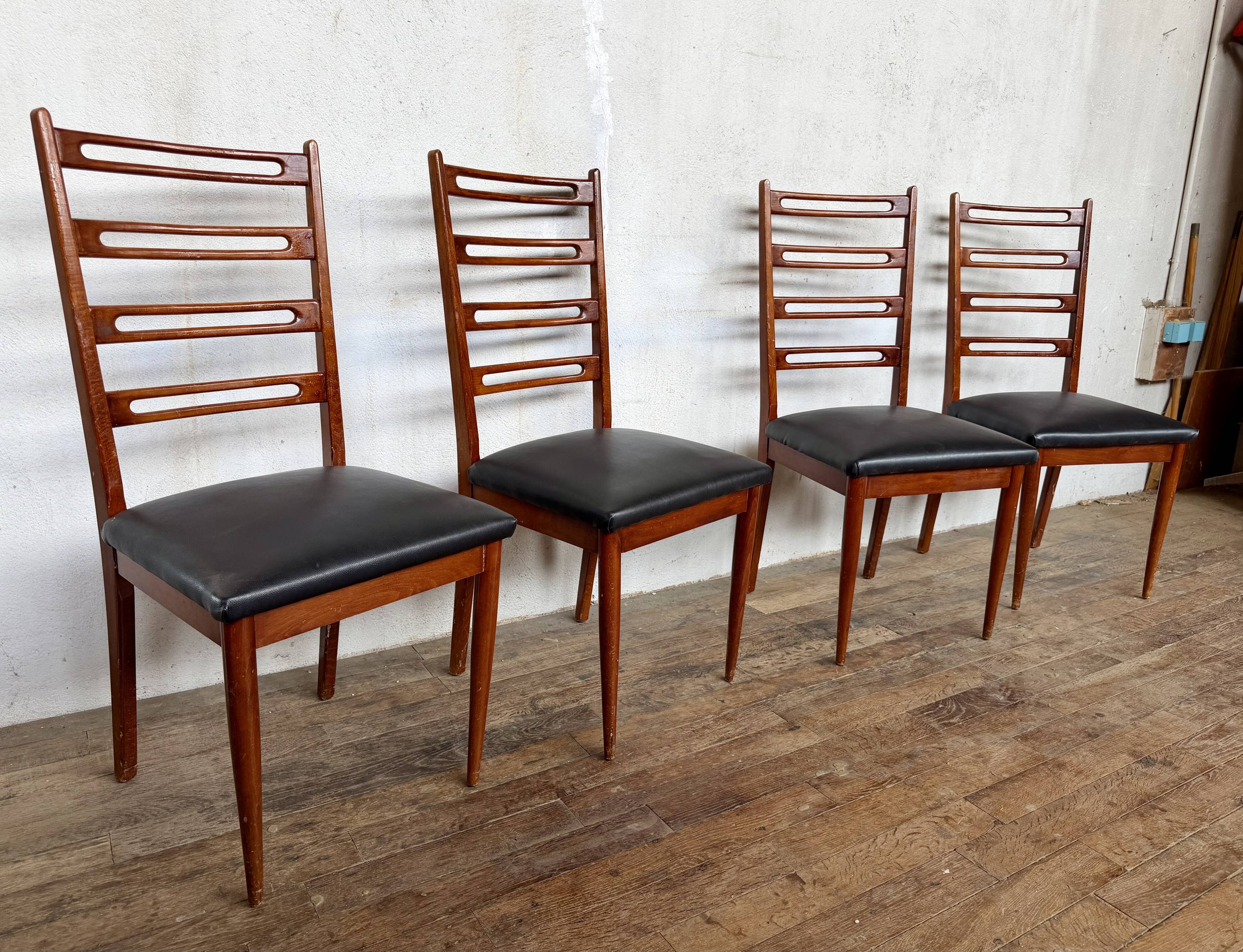 Set of 4 Scandinavian chairs