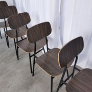 Vintage Industrial School Chairs - STOL Kamnik - 70s Yugoslavia - Set of 6
