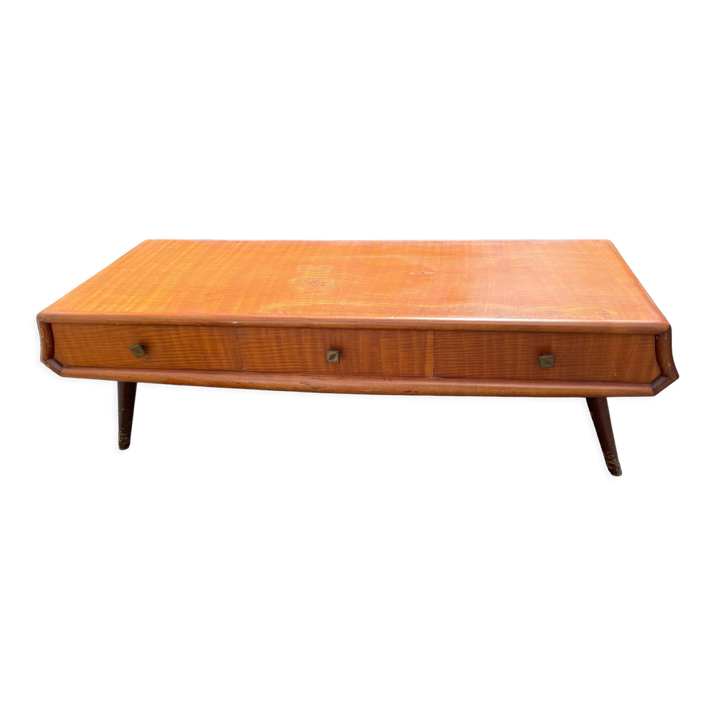 Meuble bas style art deco annees 50, mirroir coiffeuse | Selency