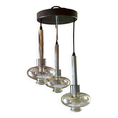 Lustre, Plafonnier, Suspension en cascade, Design ''RAAK'', année 70