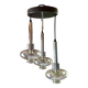 Chandelier, Ceiling light, Cascade pendant light, Design "RAAK", 70s