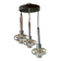 Chandelier, Ceiling light, Cascade pendant light, Design "RAAK", 70s