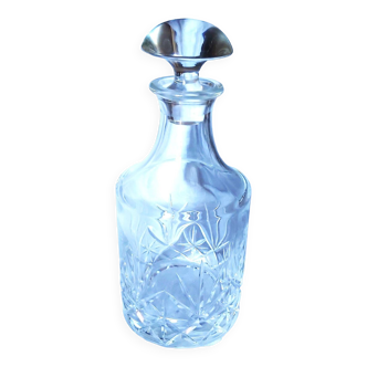 Cut crystal whiskey decanter