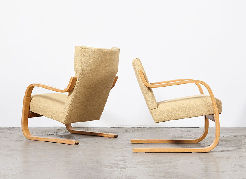 Armchairs model 401& 402 by Alvar Aalto for Artek 1940
