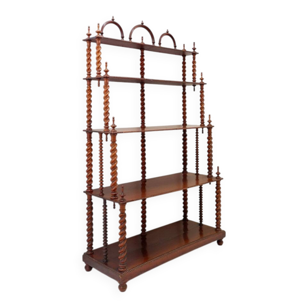 Bibliothèque ''bobine'' antique - Début du 20ème siècle