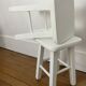 Paire de tabourets blancs