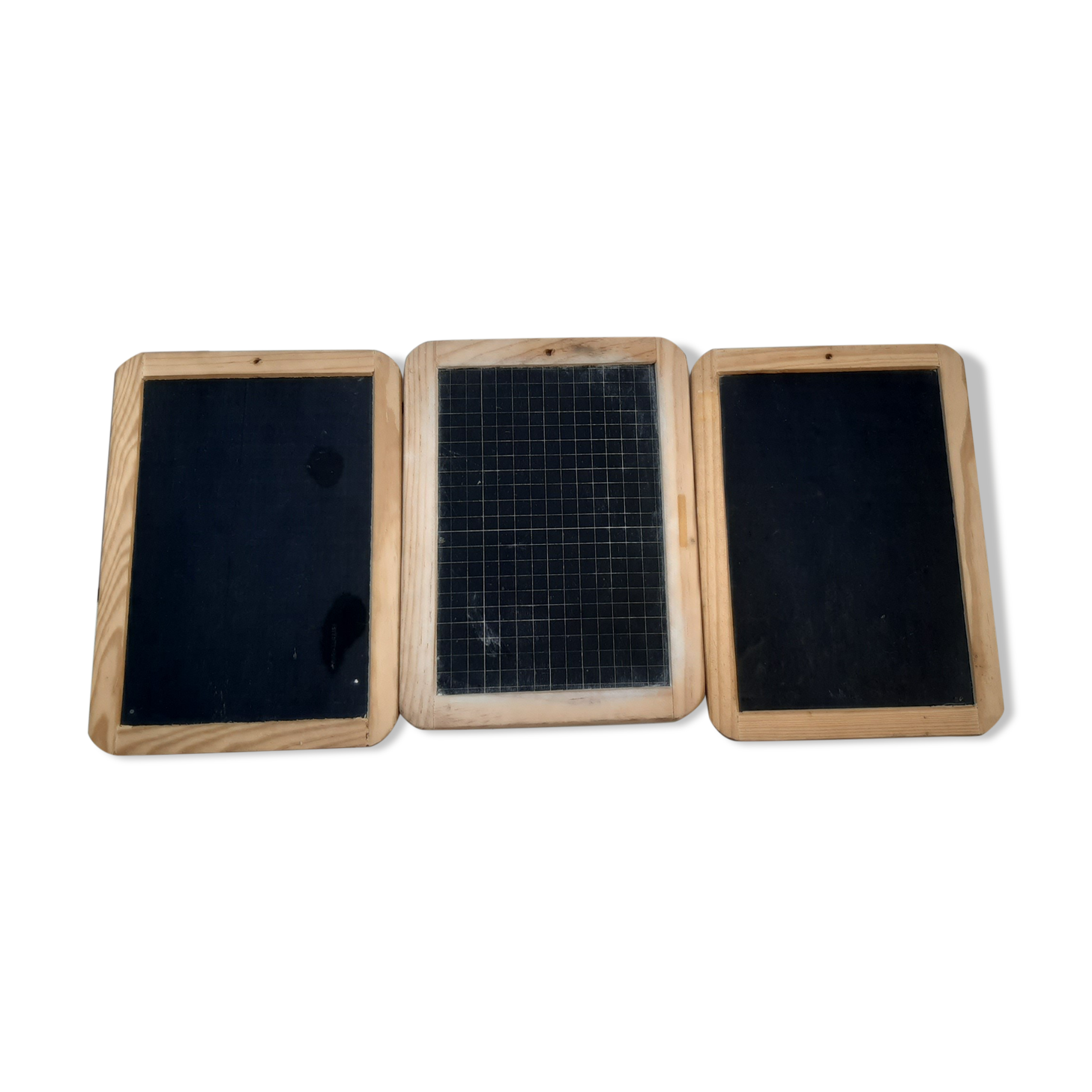 Set of 3 old school slates
