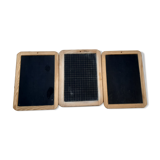 Set of 3 old school slates