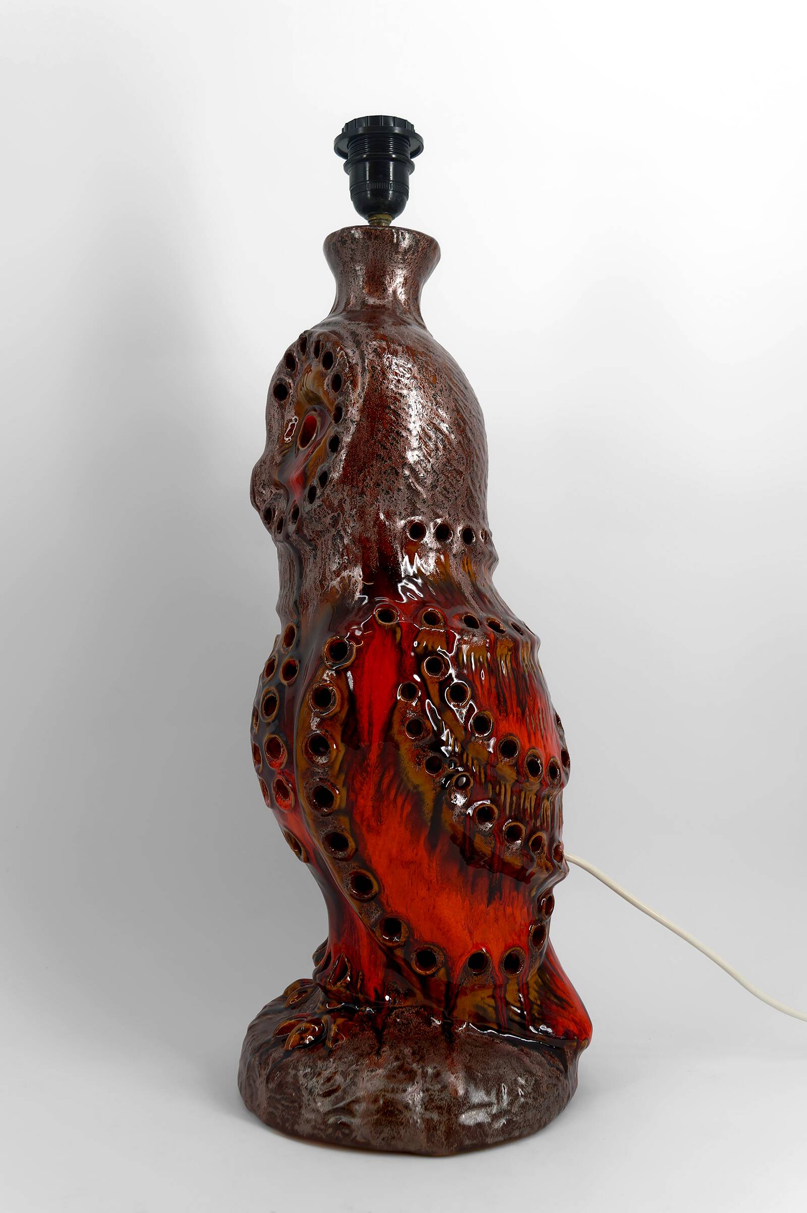 Important "Owl" lamp in ceramic – Walter Gerhards