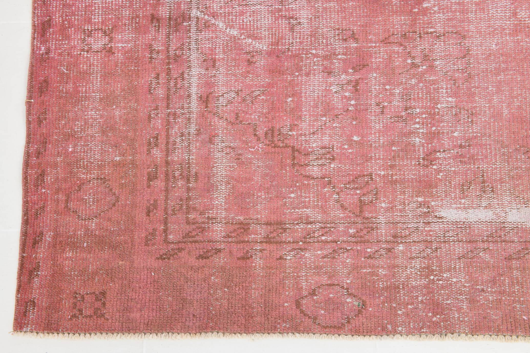7x10 Blush Pink Vintage Rug, 216x304Cm