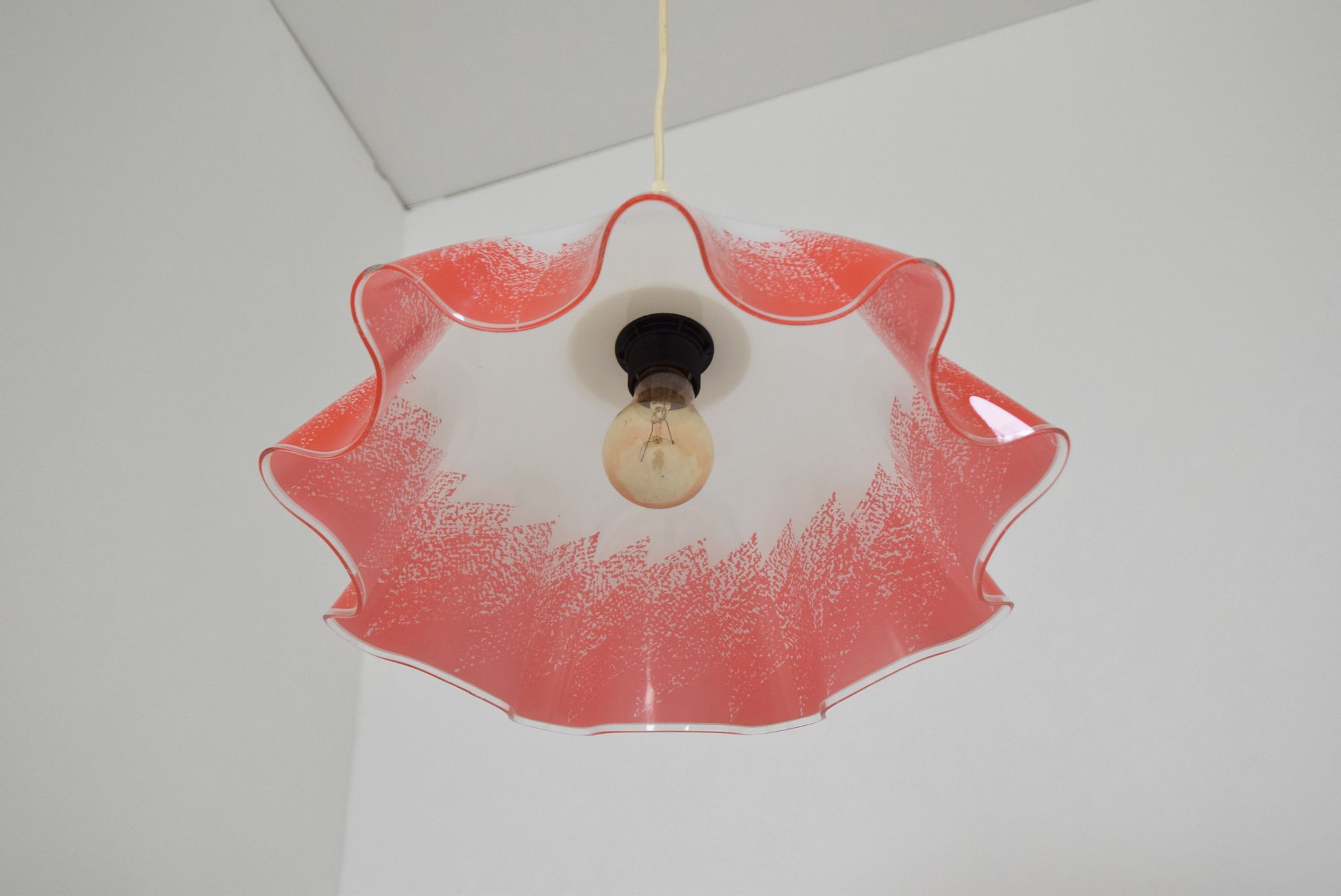 Mid-century Glass Pendant,1980