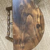 Tripod stool in old turned wood