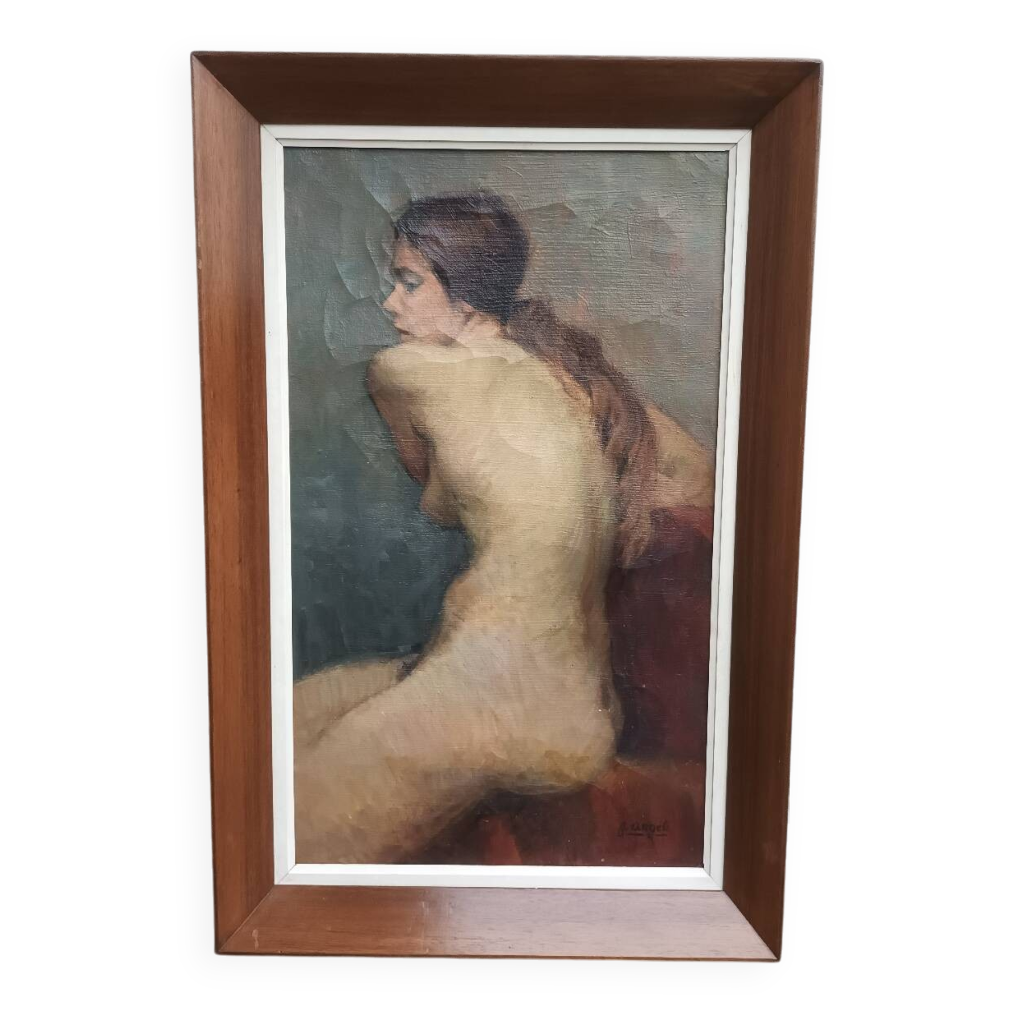 Female nude, oil on canvas