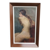 Female nude, oil on canvas