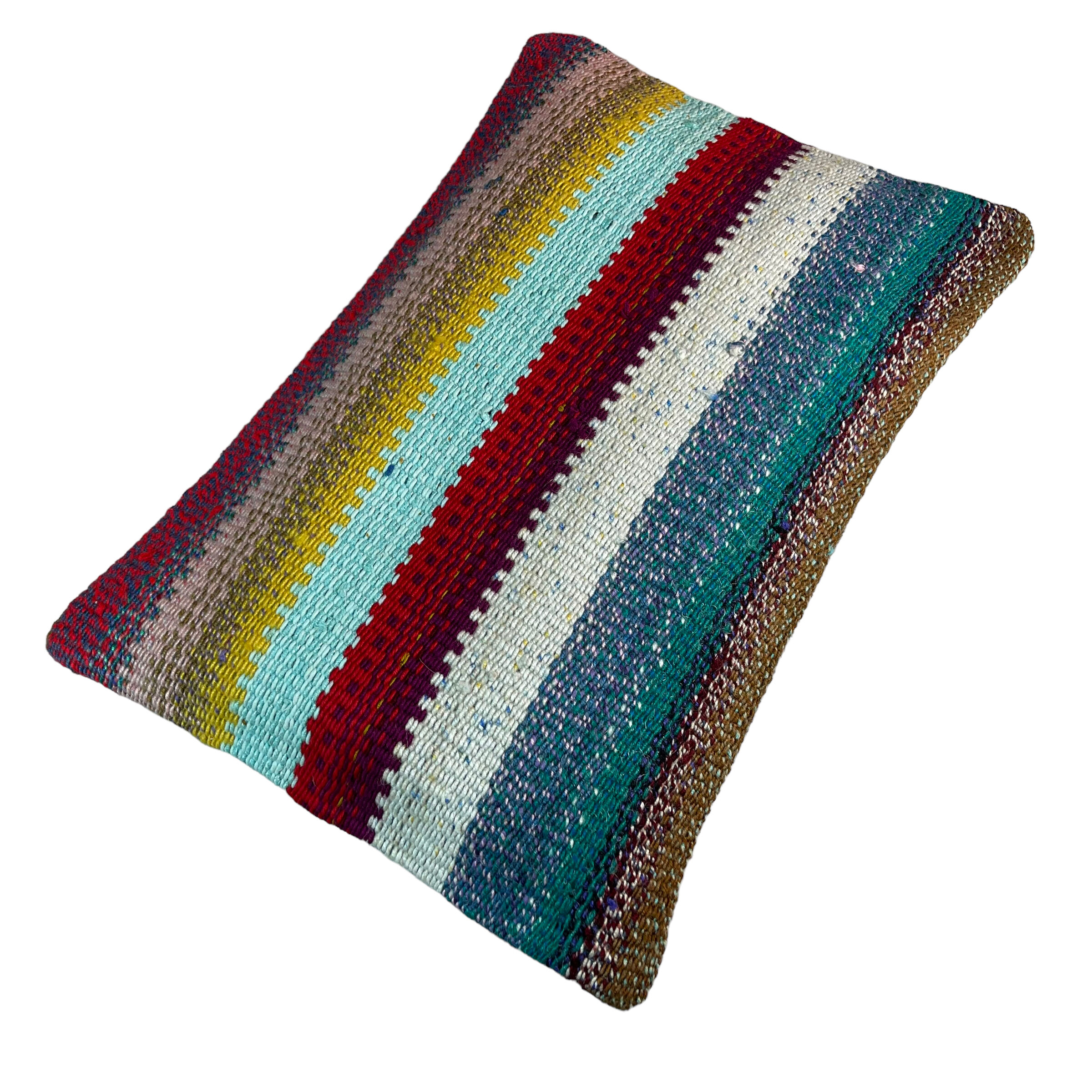 Vintage turkish kilim cushion cover, 30 x 50 cm