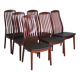 Six chaises fabriquées au danemark dans les années 80/90