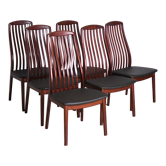 six chairs made in denmark in the 80s/90