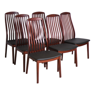 six chairs made in denmark in the 80s/90