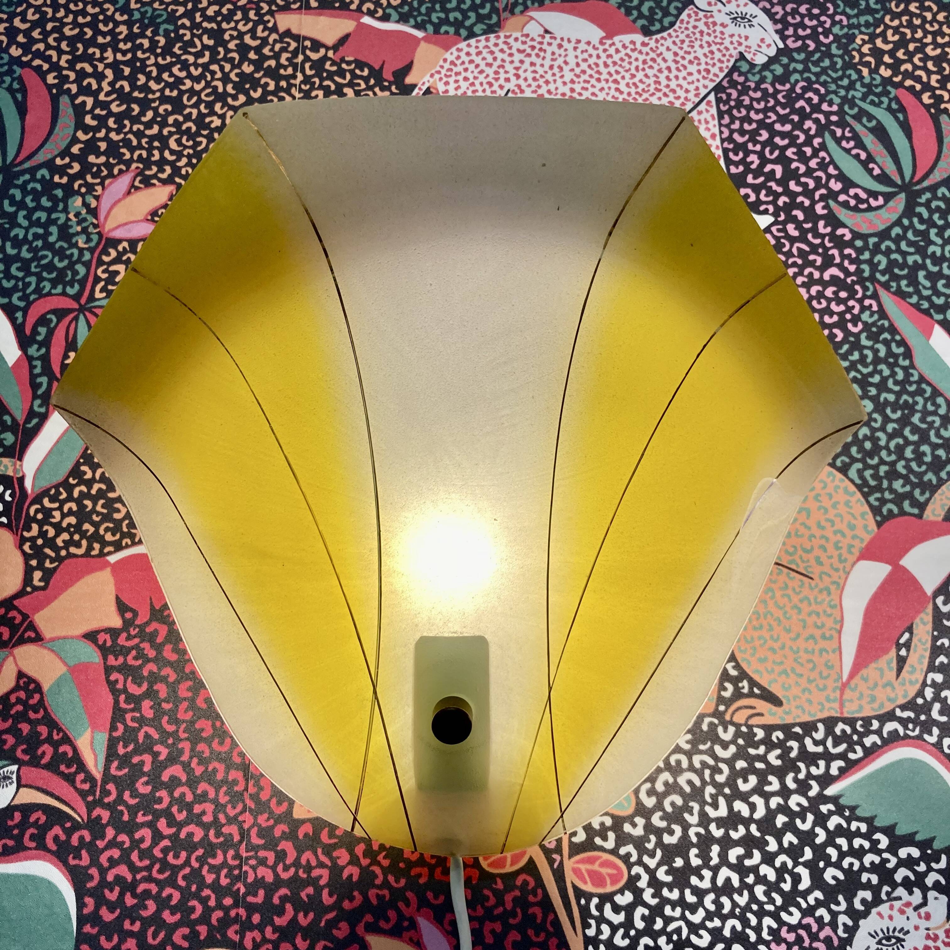 Paire d'appliques en verre Design scandinave 1950