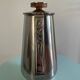 Vintage tea or coffee set in stainless steel and wood – signed Roger Insilco –