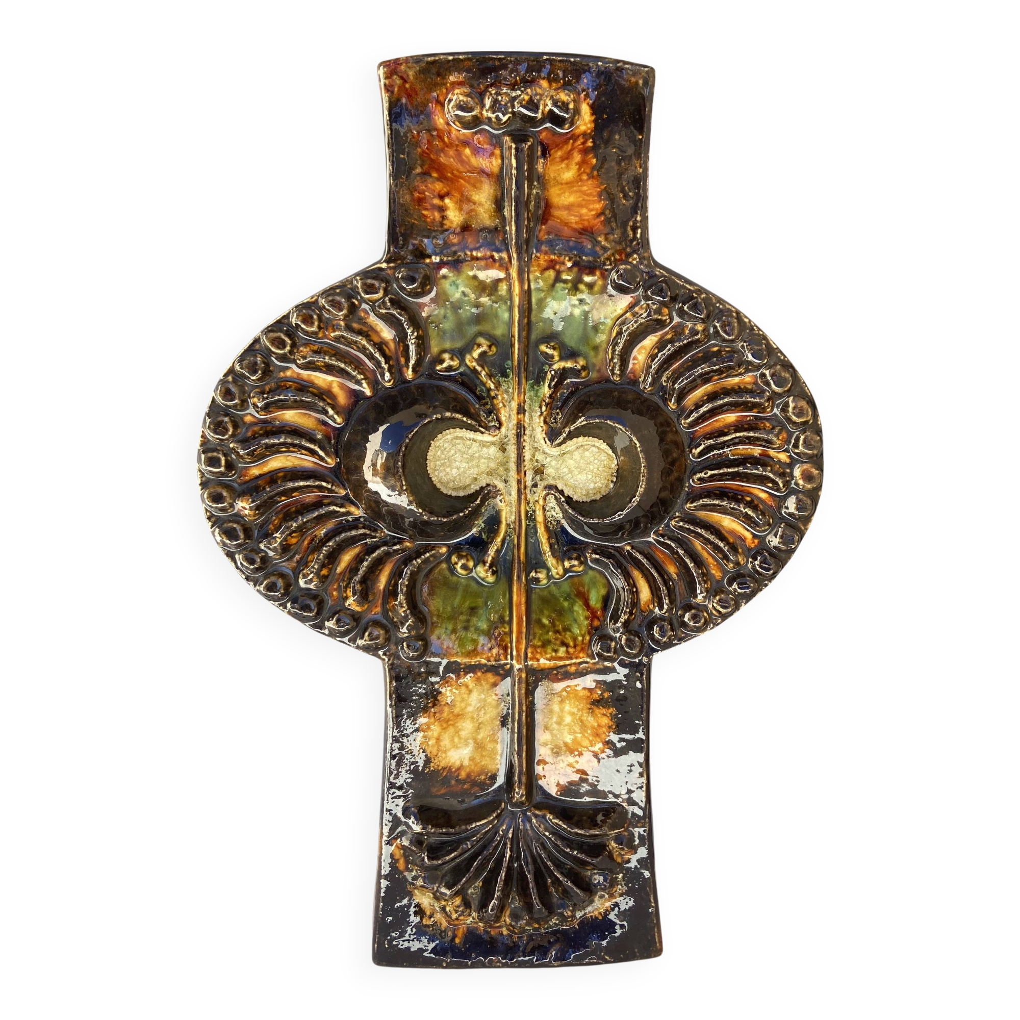 60s ceramic wall owl
