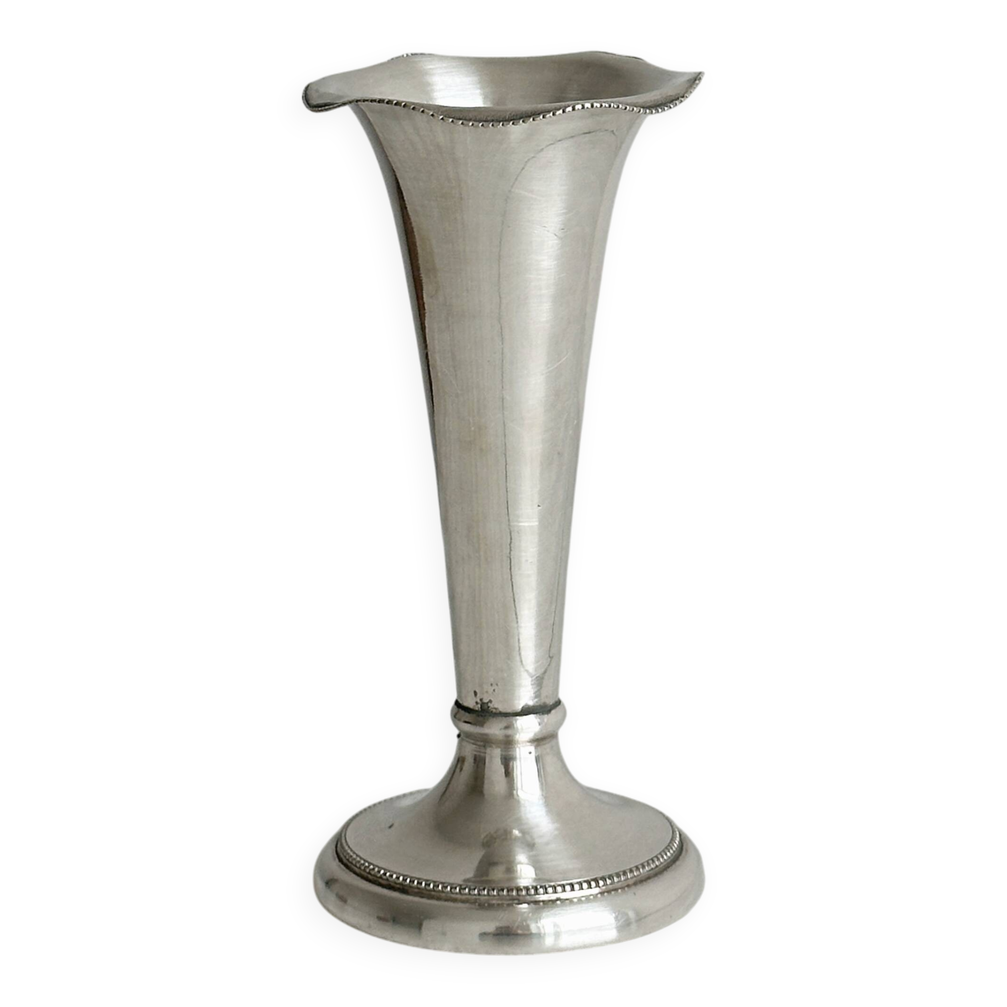 Elegant metal soliflore vase