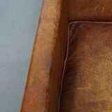 Sheepskin Leather Art Deco Design Armchair