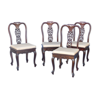 Series of 4 Chairs China style