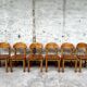 Lot de 6 chaises Rainer Daumiller 1950 1960 vintage