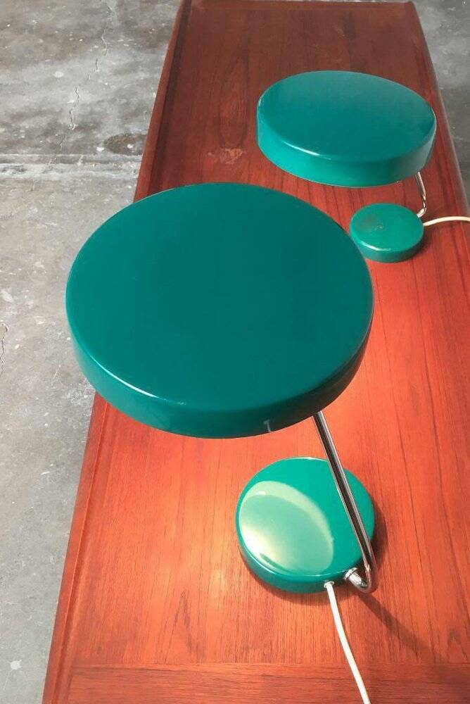 Mid-Century German Minimalist 6658 Table Lamps from Kaiser Idell / Kaiser Leuchten, 1960s, Set of 2