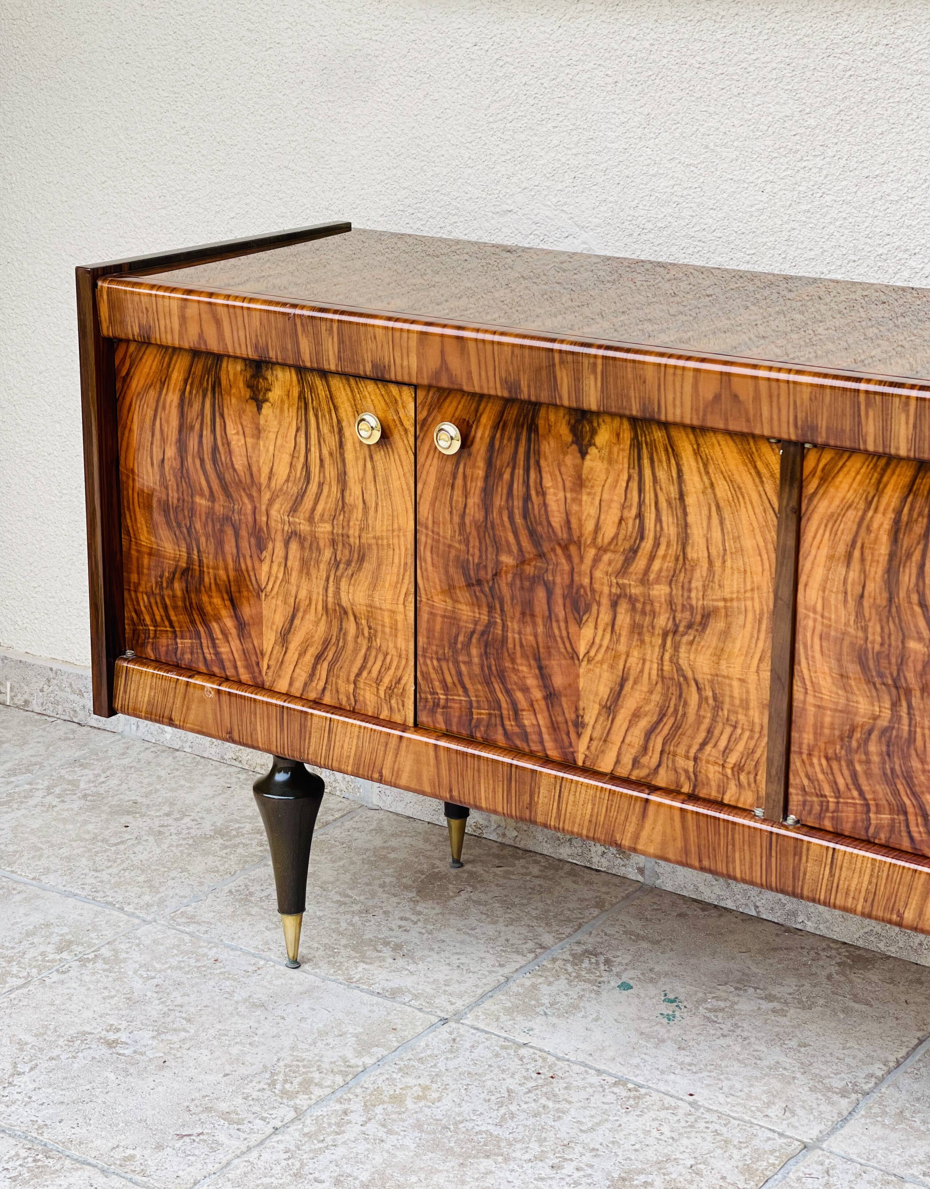 Art Deco walnut sideboard
