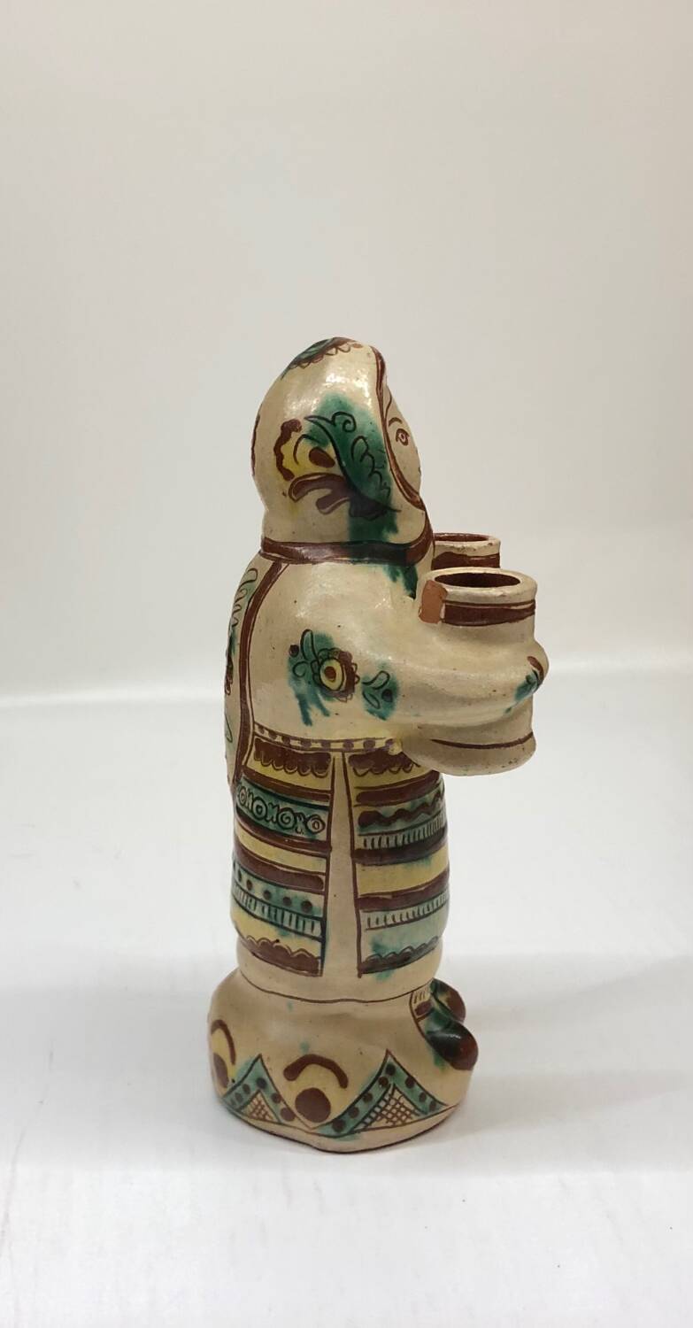 Handcrafted anthropomorphic candlestick