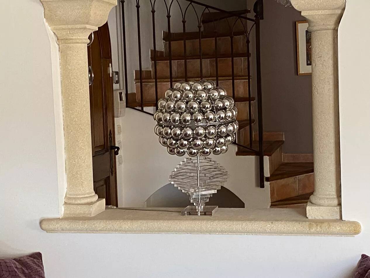 Vintage plexiglass kinetic lamp. 1980