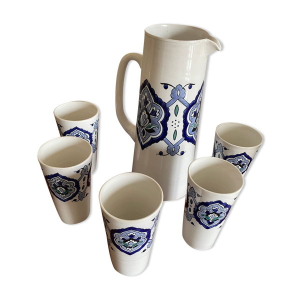 Broc et verre artisanat Tunisien