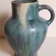 Ancient pottery with blue enamel 19th century