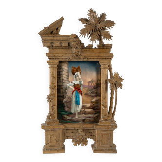 Water Carrier, Painted Orientalist Enamel, Late 19th Century