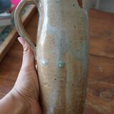 Enameled stoneware pitcher