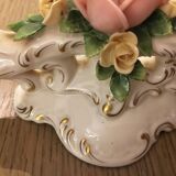 Ancient candlestick two porcelain branch