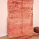 Peach Vintage Moroccan 175 x 246 cm, Berber Wool Rug Handmade, Boho Rug