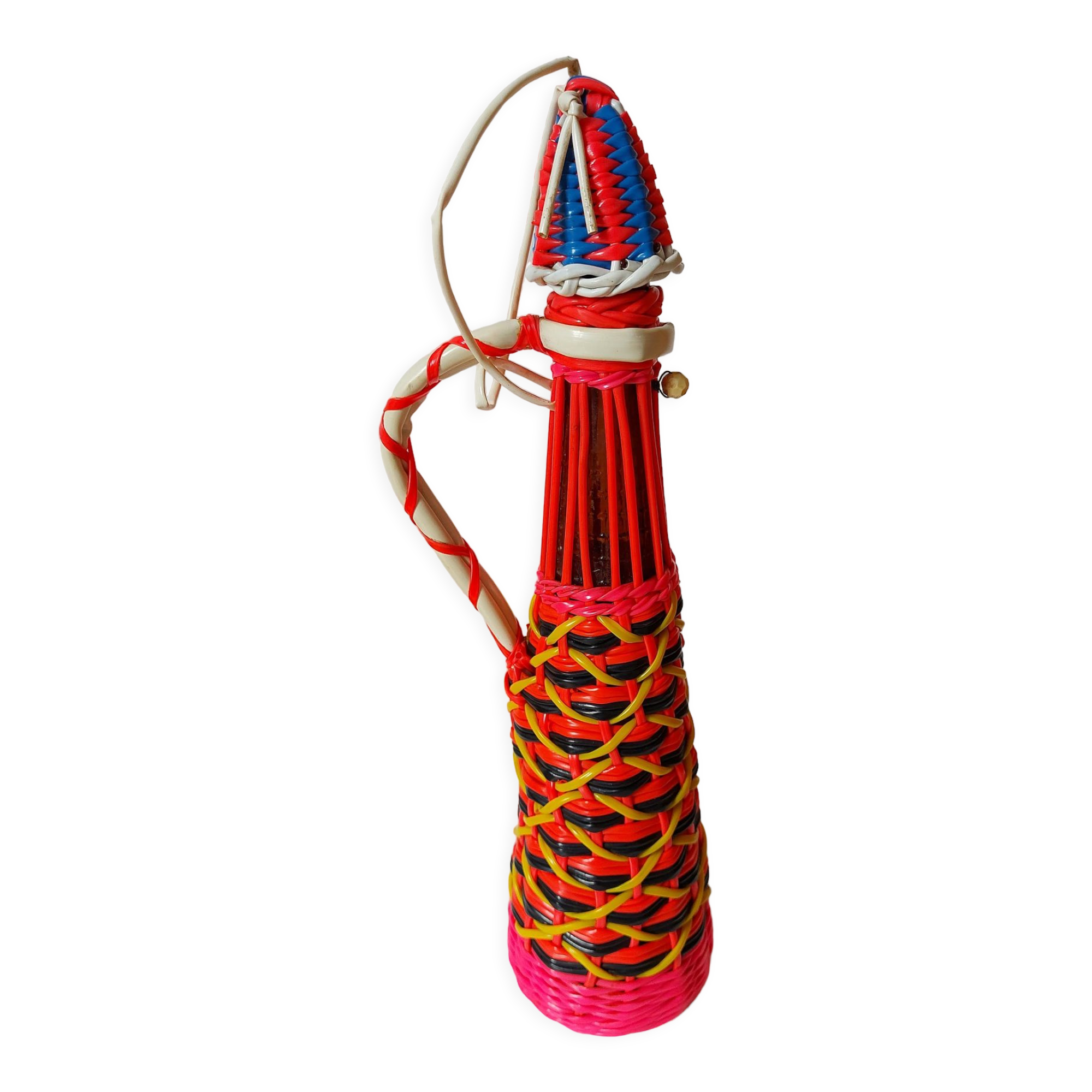 Vintage scoubidou bottle